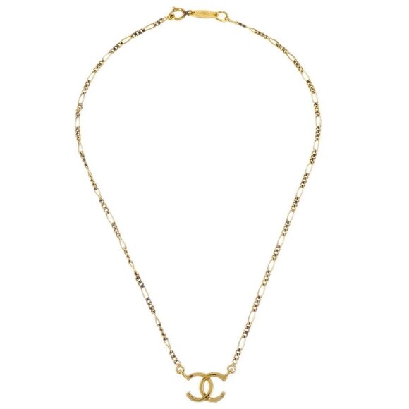 Chanel Gold CC Chain Pendant Necklace - Picture 1 of 6
